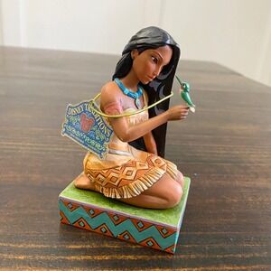 Disney Traditions Jim Shore Pocahontas Free and Fierce Figurine 4056128 5" RARE